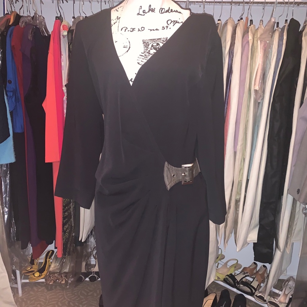 Size 14 black St. John dress